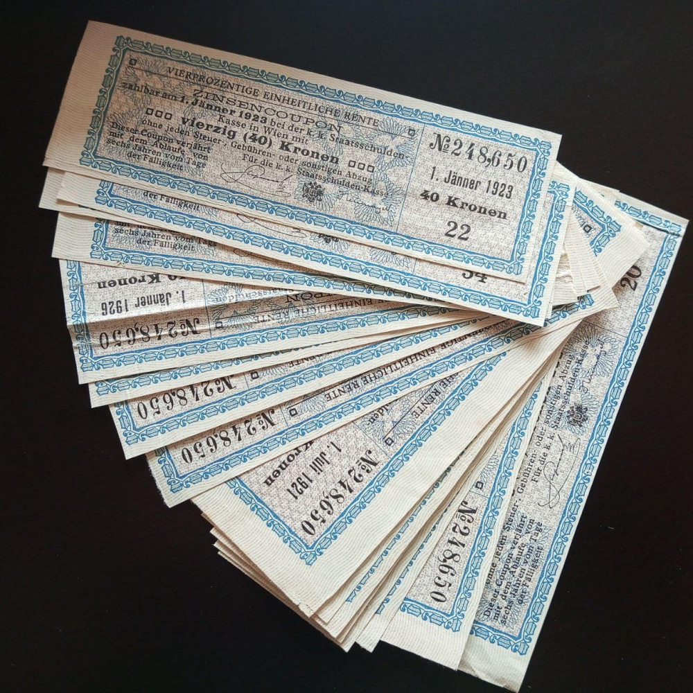 Купон облігації 1923 г Акції. (8) Полтава - фото 1