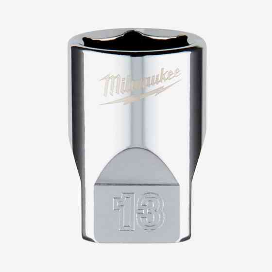 Головка хромированная метрическая 1/4'' MILWAUKEE, 13мм Одесса