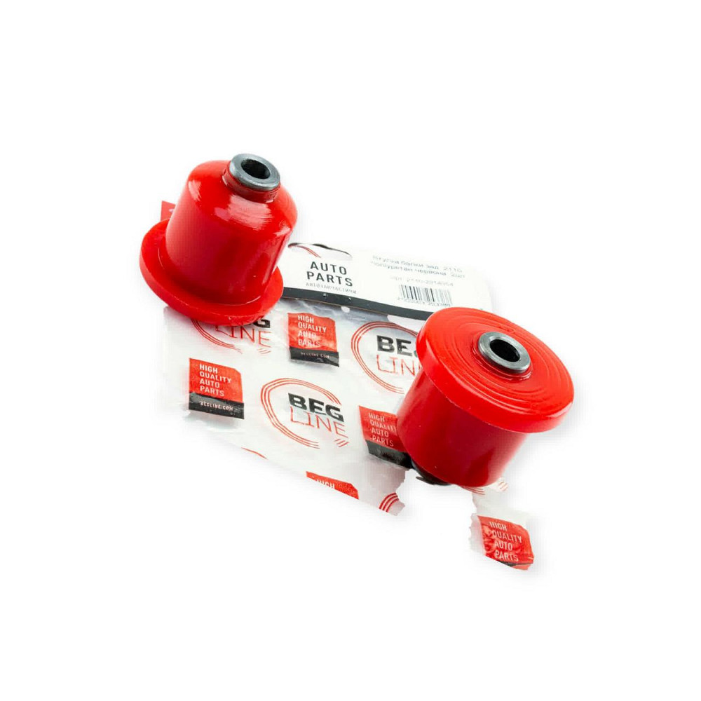 Втулка зад. 2110 красная 2шт.упак. балки Мукачево - изображение 1