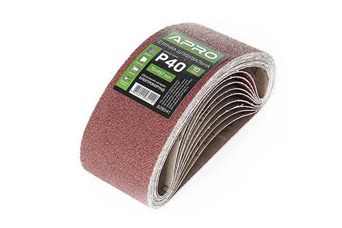 Стрічка шліфувальна нескінченна APRO P40 75×457мм (10 шт.) Рівне - фото 1
