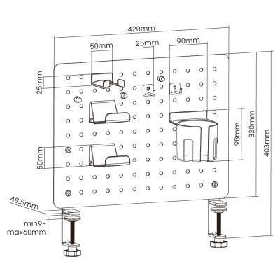 Органайзер для столу OfficePro DO780B Вінниця - фото 3