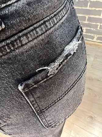 Шорти жіночі джинсові Q-4 Denim 544-24 бермуди косі кишені довжина до колін рвані чорні, чорний, 33 Одеса