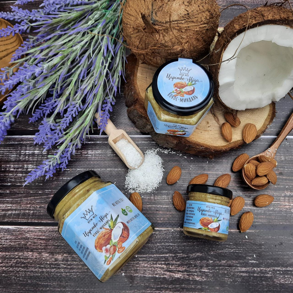 Крем мед кокос-мигдаль 50 грамів Одеса - фото 9
