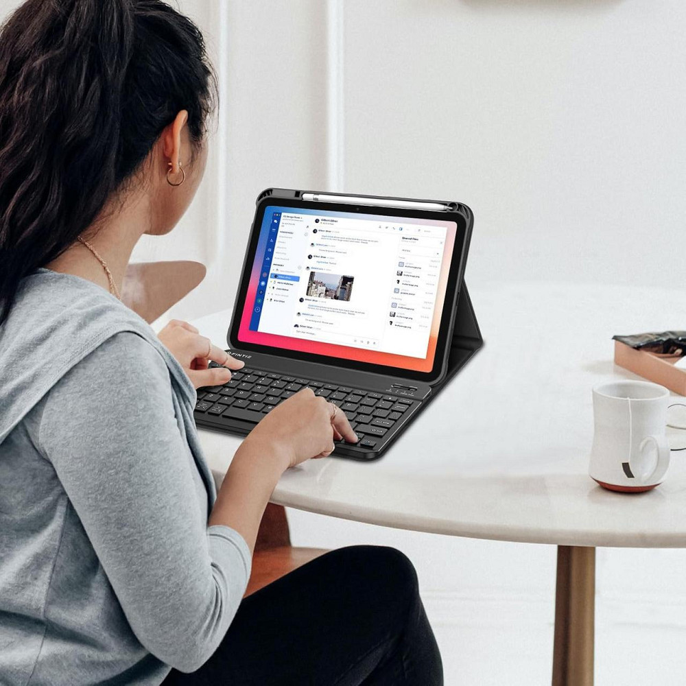 Чохол-клавіатура Fintie CPAS004 Чорний для iPad 10.9 (10‑те покоління, 2022) A2757/A2777 знімна Bluetooth клавіатура тримач Pencil Київ - фото 7