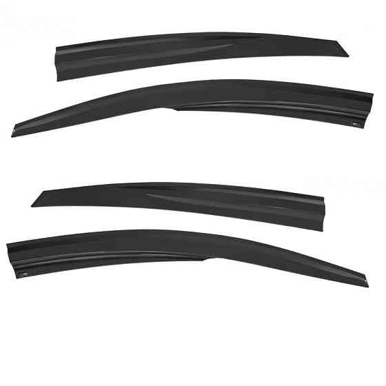 Дефлекторы окон (ветровики) Hyundai Accent Blue 2011-2018, 4шт, SunPlex, седан, на скотче Винница