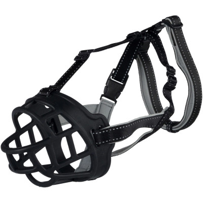 Намордник для собак Trixie силіконовий M-L 22 см чорний (4047974176139) Вінниця - фото 1