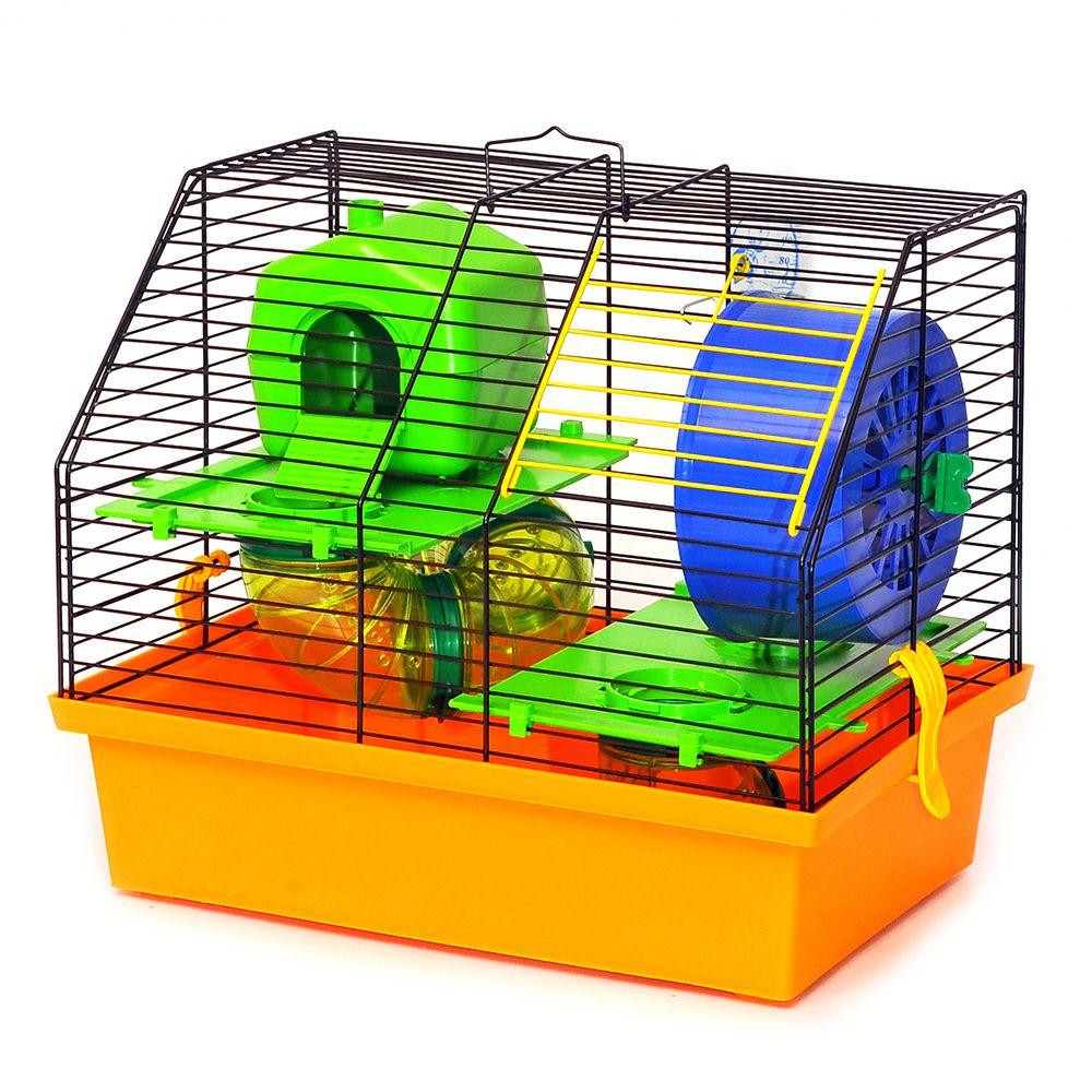 Металлическая клетка для малых грузонов Вилла Люкс 2 с аксессуарами (33.5 х 22.5 х 28.2 см), Лори Киев - изображение 4