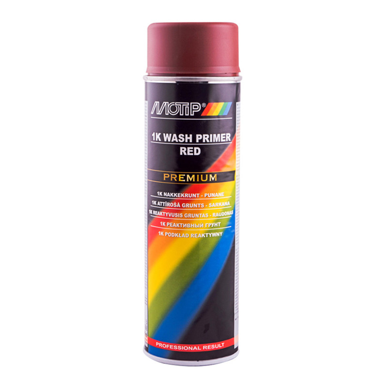 Грунт для кузова Motip 1K Wash Primer красный аэрозоль 500мл Львов - изображение 1