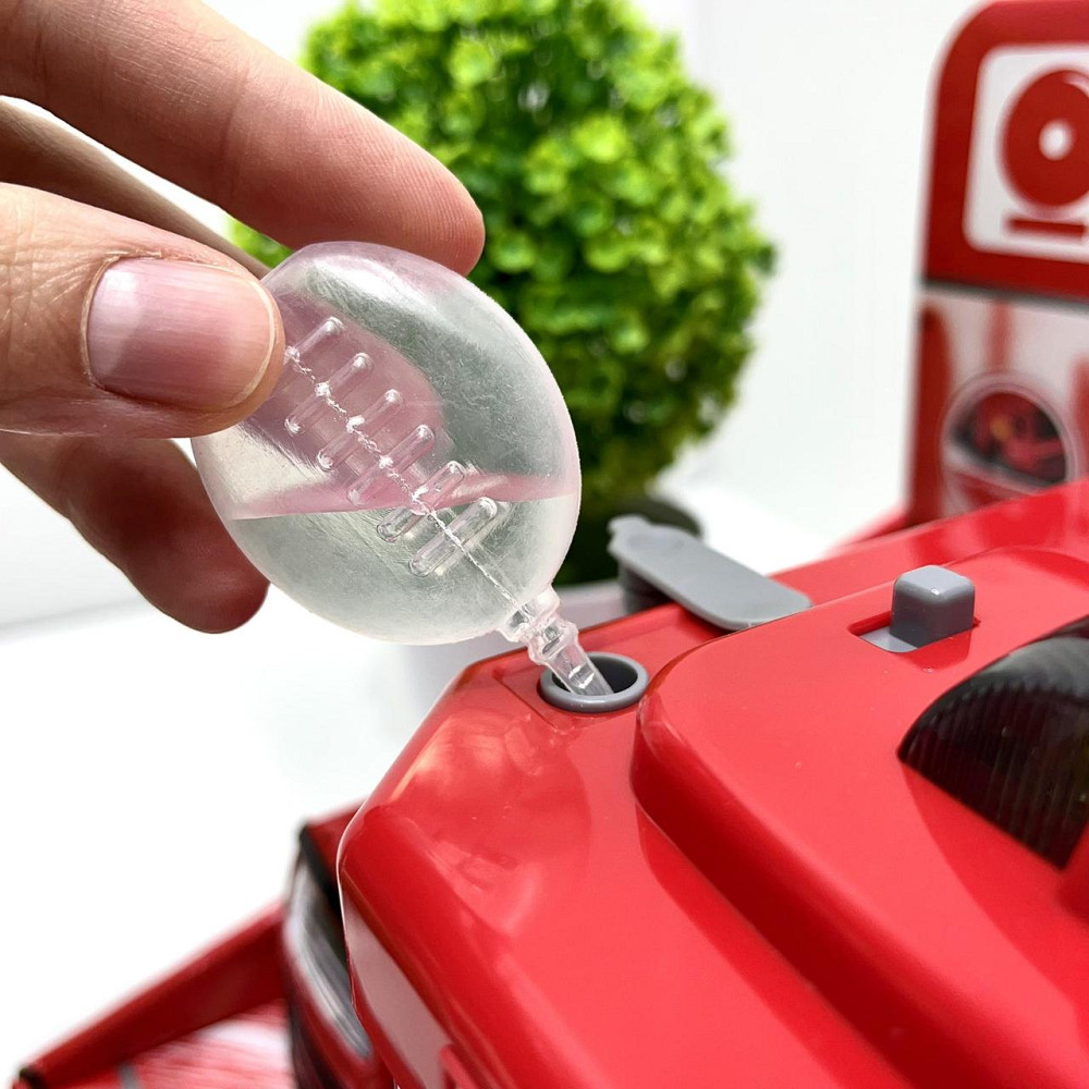 Набір Пожежний автомийка металопластикова машинка підсвічування парогенератор звуки рухомі елементи мікрофон Червоний (CLM 886) Чернигов - изображение 9