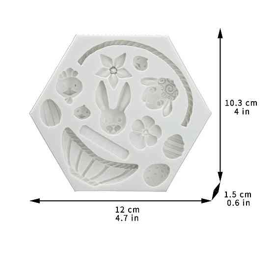Силиконовая форма для пасхи 103 на 120 мм серый Киев