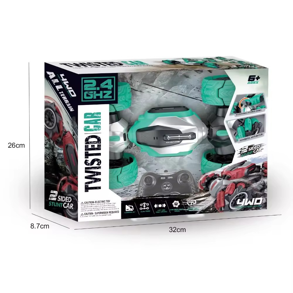 Машинка трансформер-перевертиш на радіокеруванні з торсіонною підвіскою, зелена Кам'янець-Подільський - фото 4