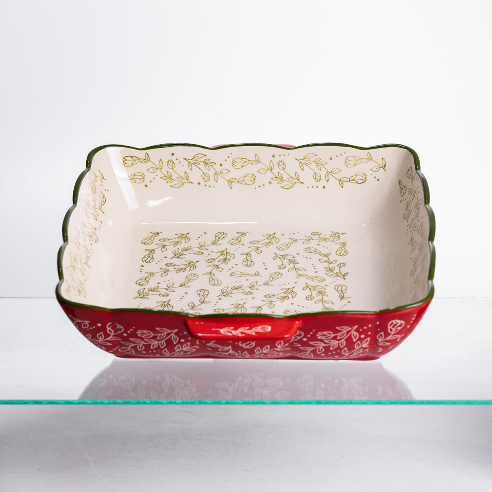 Yiwu Форма для запікання Vintage 34×30×7 (см) квадратна форма для випікання в духовці з ручками Коломия - фото 2