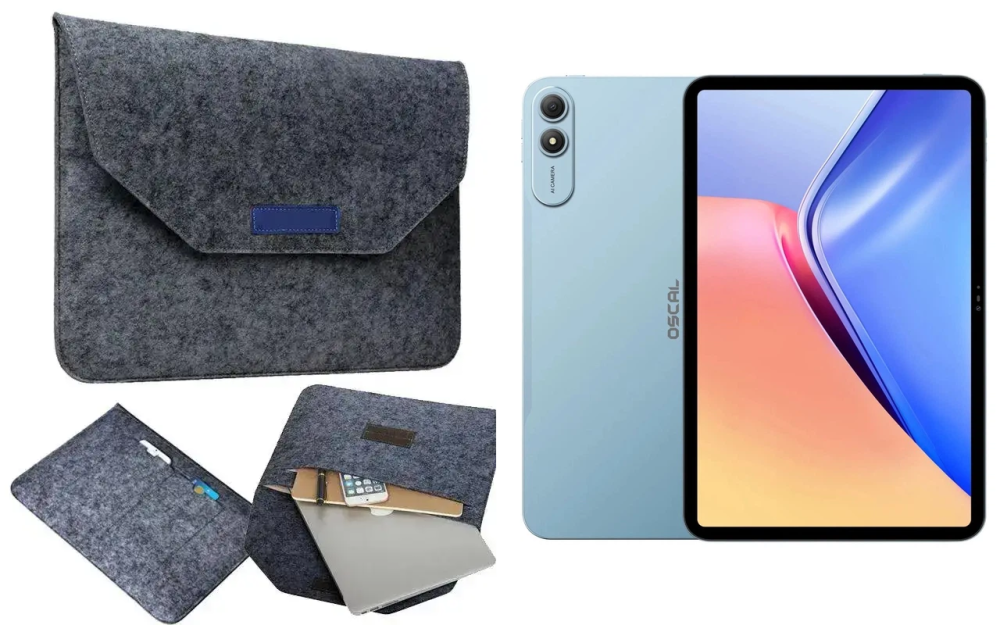 Сумка Wool із войлока для планшета Oscal Pad 9, Oscal Pad 90 Pro Київ - фото 1