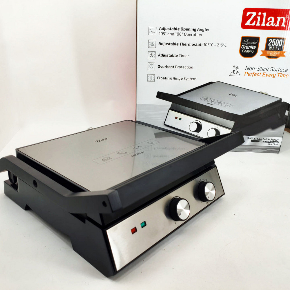 Электрический гриль с прижимом для сэндвичей, Гриль двухсторонний контактный, Грильница для стейков OY-72 Львов - изображение 8