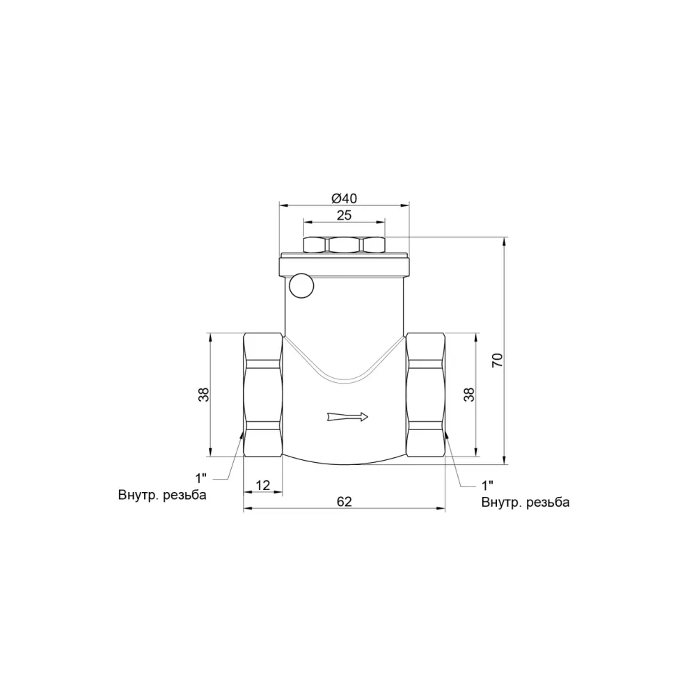 Зворотний клапан Thermo Alliance Standart 1" SD242W25 Київ - фото 7