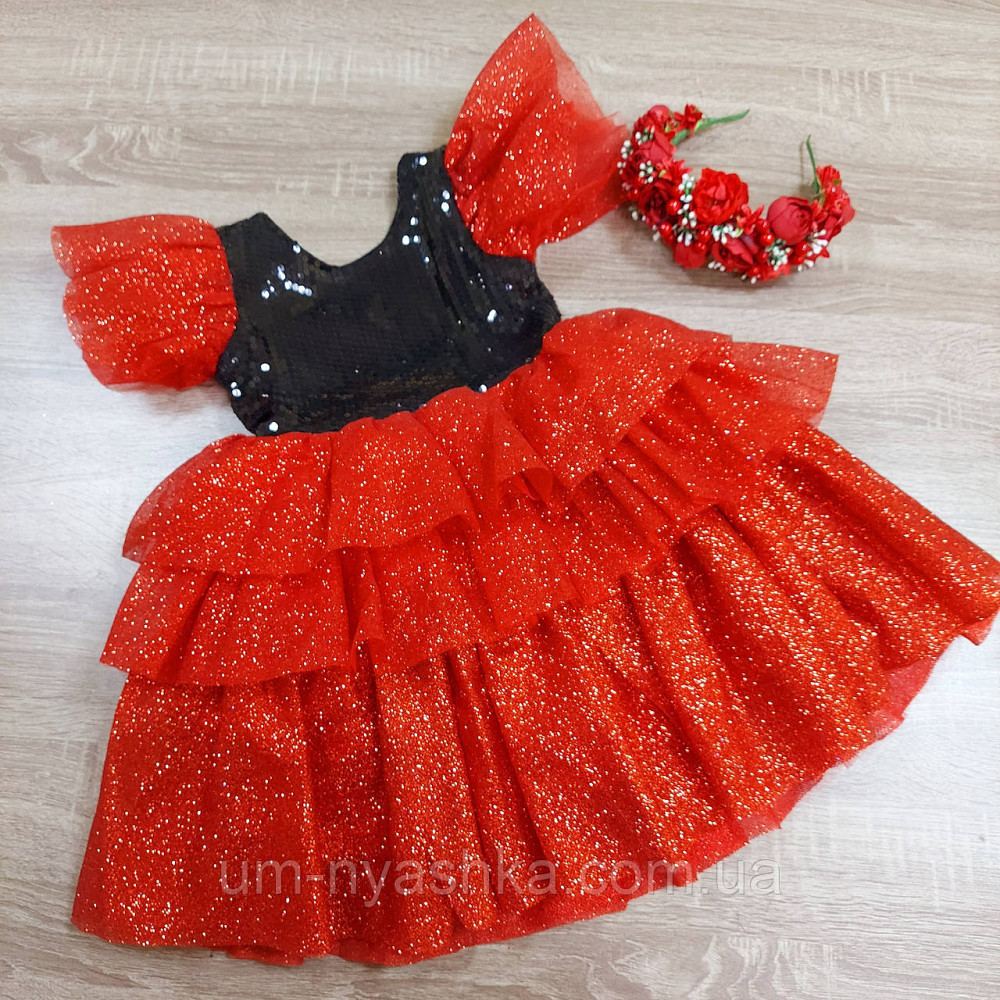 Пишна святкова сукня з глітером Кривий Ріг - фото 1