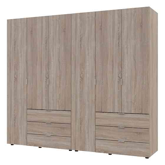 Комплект шкафов для одежды Doros Гелар (2 шт.) 232,4х49,5х203,4 см Дуб сонома (DRS-011112) Днепр