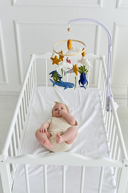 Детский музыкальный мобиль на кроватку WoollyFox 