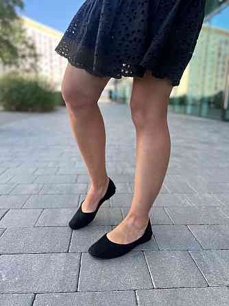 Loretta Балетки женские LORETTA черные из искусственной замши классические размер 36-41 (E338-1 Коломия