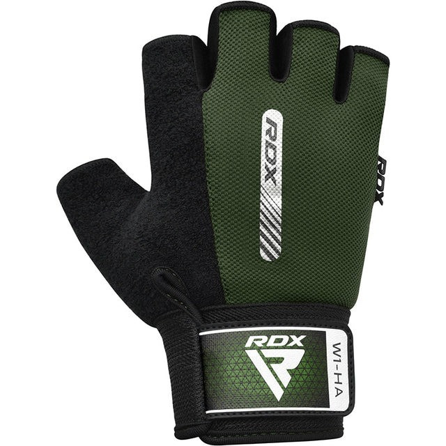 Рукавички для фітнесу RDX W1 Half Army Green M Каменское - изображение 2