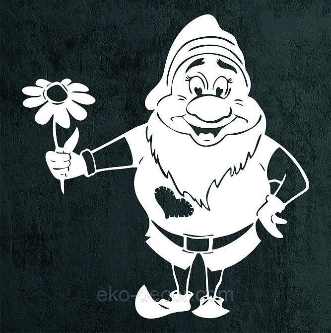 Декоративное настенное Панно «Гномик», Декор на стену 70*66 см Киев - изображение 7