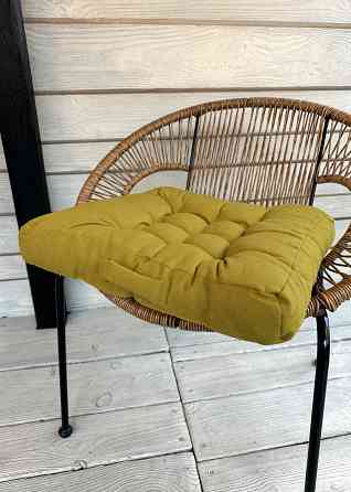 Подушка для стільців (50x50х8 см) Decorator Соро колір гірчичний 84-136 Київ