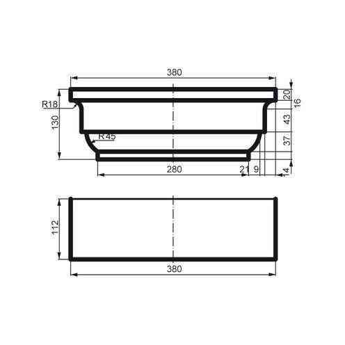 Пилястр фасадный капитель Prestige Decor PC 107 Днепр