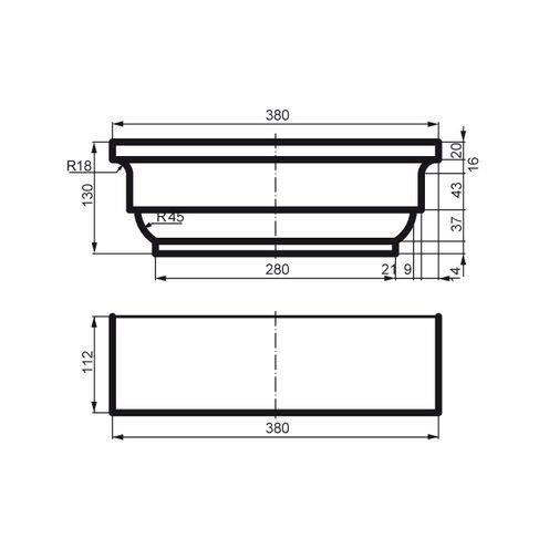 Пилястр фасадный капитель Prestige Decor PC 107 Днепр - изображение 2