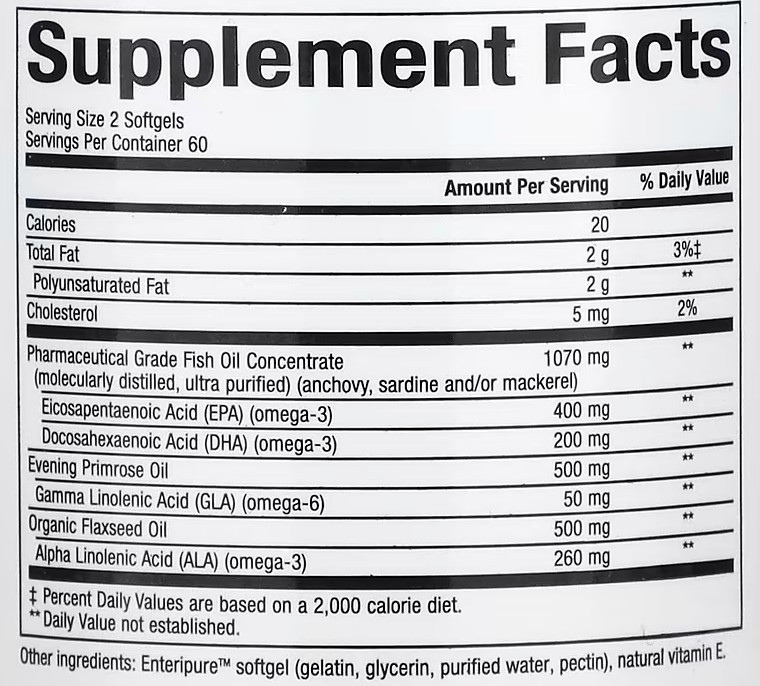 Омега-3 для женщин (WomenSense, RxOmega-3) 120 капсул Киев - изображение 3