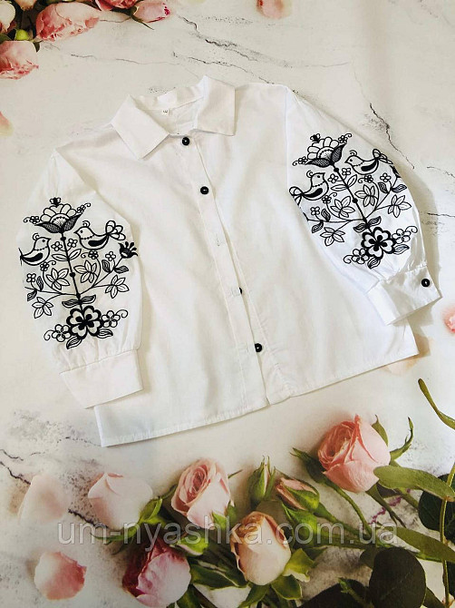 Біла сорочка з вишивкою 122-140 Кривий Ріг - фото 7
