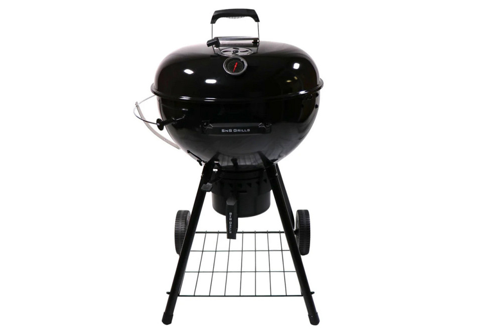 Вугільний гриль Slow and Sear Black Editionl Kettle Grill 57 см + кошик Deluxe SNS-KET-BK Код: 013614 Рівне - фото 1