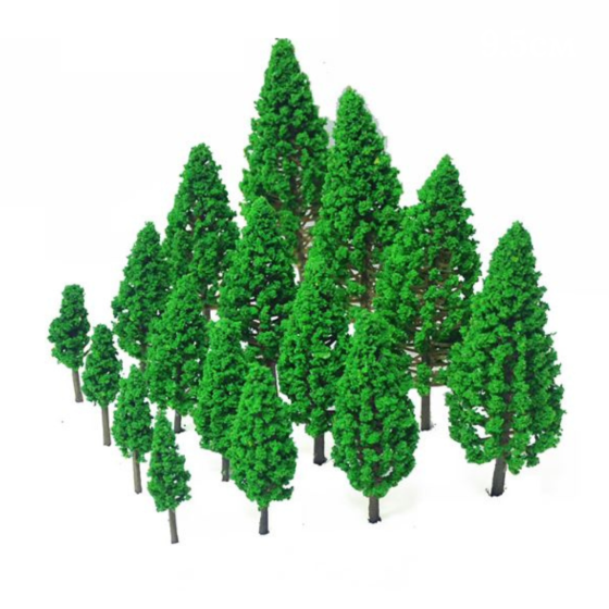 Штучна Туя 14см для макетів, мініатюри, піщаного столу, мінісада, кашпо, диорам, моделювання Одеса