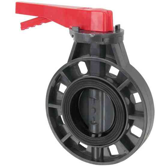 Кран метелик ПВХ Era без фланців d75 мм Київ