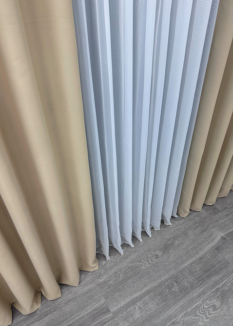 Шторна тканина із колекції "Bagema Rvs" 3м колір бежевий 1545ш Київ - фото 5