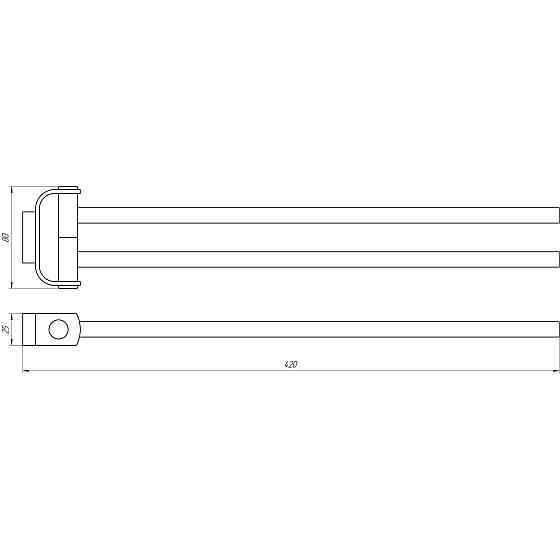 Тримач для рушників TOPAZ TКВ 8331 Тернопіль