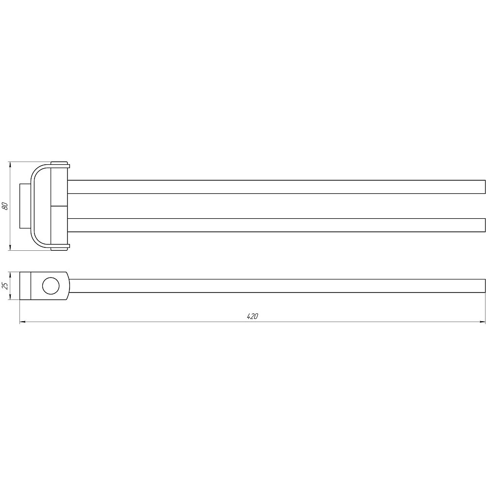 Тримач для рушників TOPAZ TКВ 8331 Тернопіль - фото 3