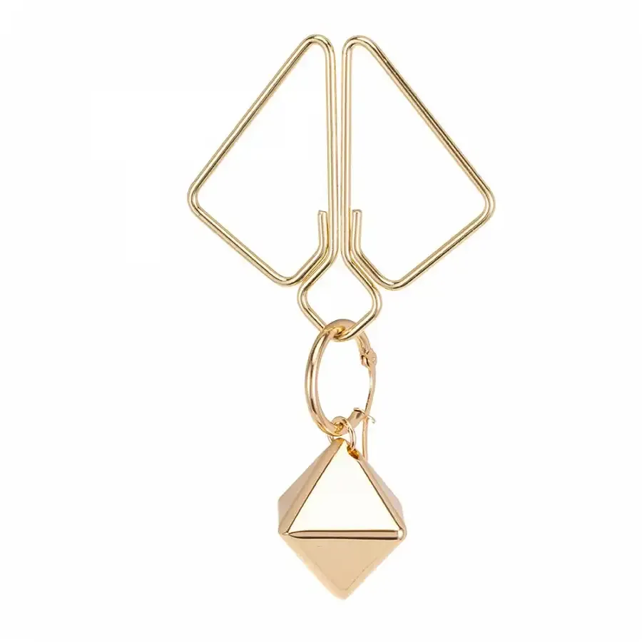 Затискачі для сосків з важкою підвіскою LOCKINK Nipple Clamps with Heavy Pendant - Golden Львів - фото 8