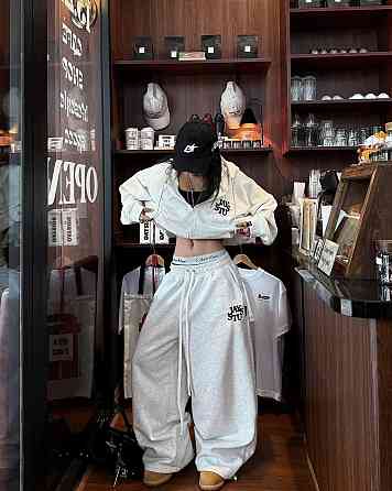 Женский теплый оверсайз костюм двойка Трехнитка на флисе Меланж Одесса