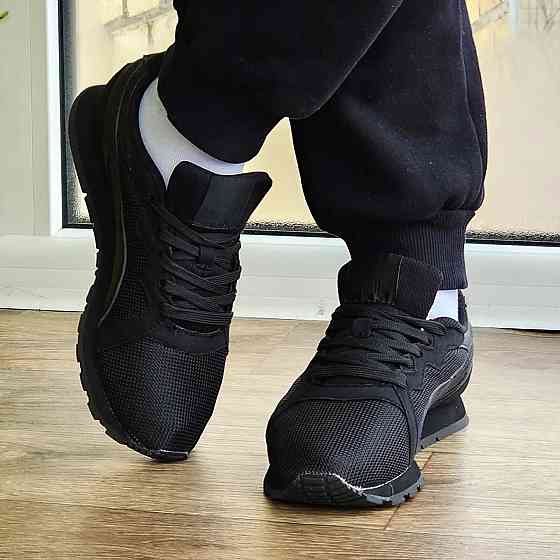 Женские Кроссовки Puma Слипоны Чёрные Мокасины Пума (размеры: 36,37,38,39) Днепр