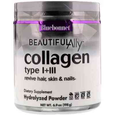 Вітамін Bluebonnet Nutrition Колаген 1 і 3 типу, Beautiful Ally, Collagen Type I + III, п (BLB1508) Вінниця