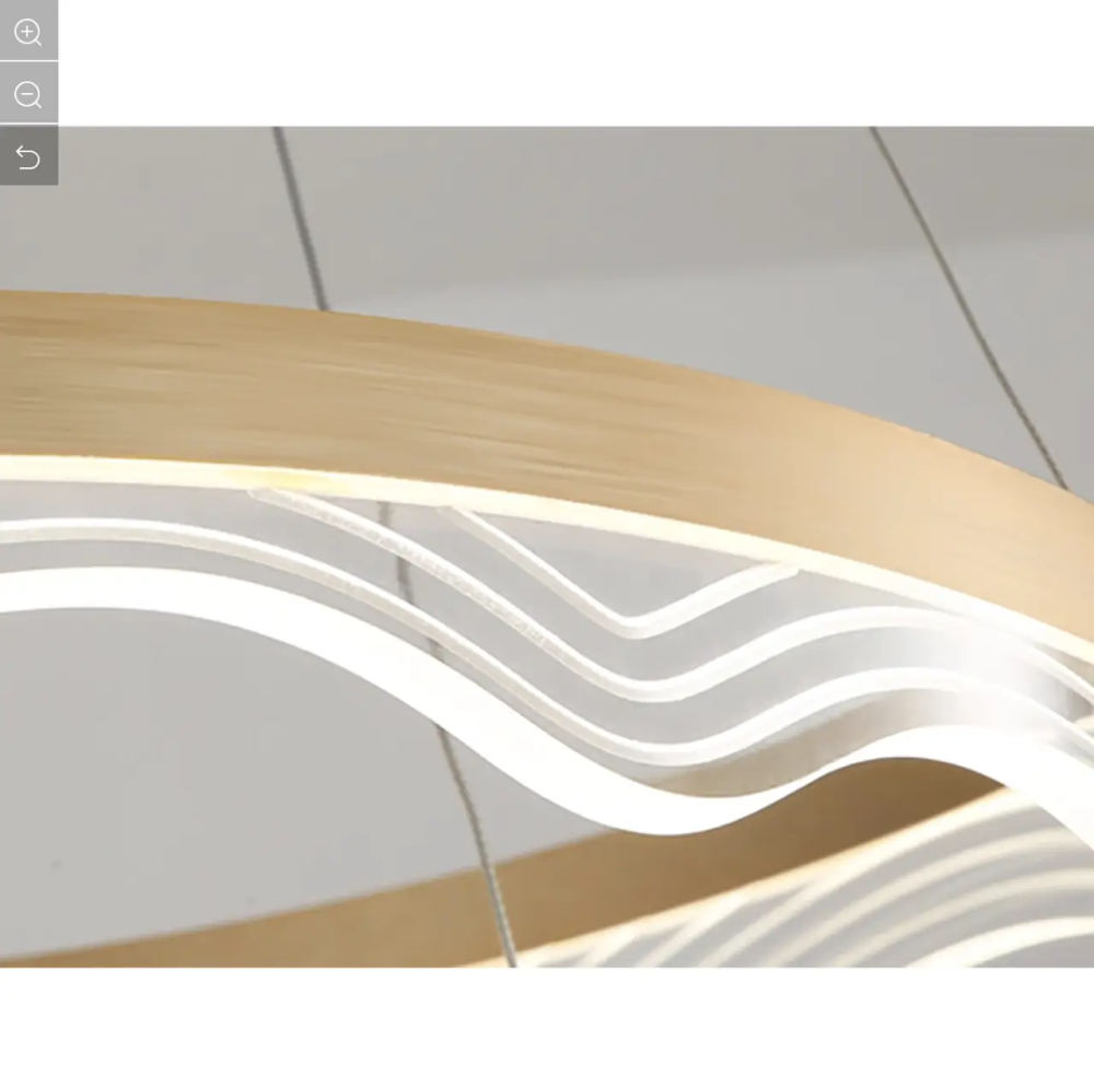 Светодиодная люстра 3 Мира PJ912 (40+60+80см) Золотистая Киев - изображение 3