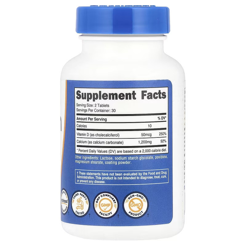 Calcium with Vitamin D, 60 Tablets Луцк - изображение 2