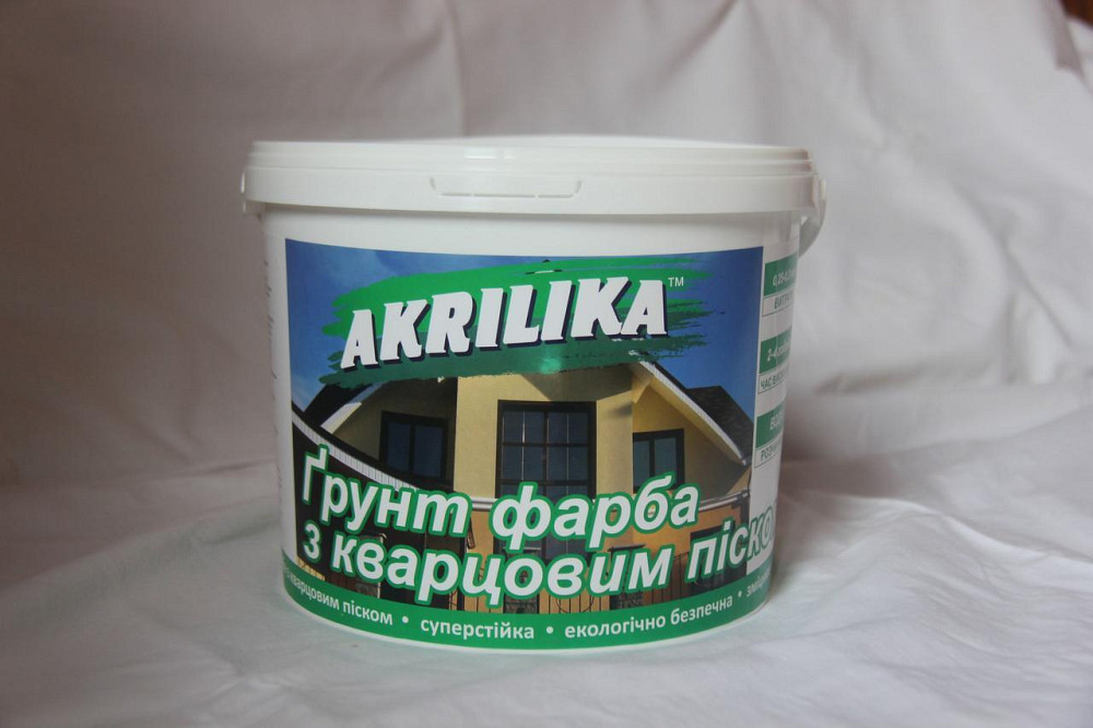 Akrilika Грунт-краска с кварцевым песком 7.0кг Харьков - изображение 2