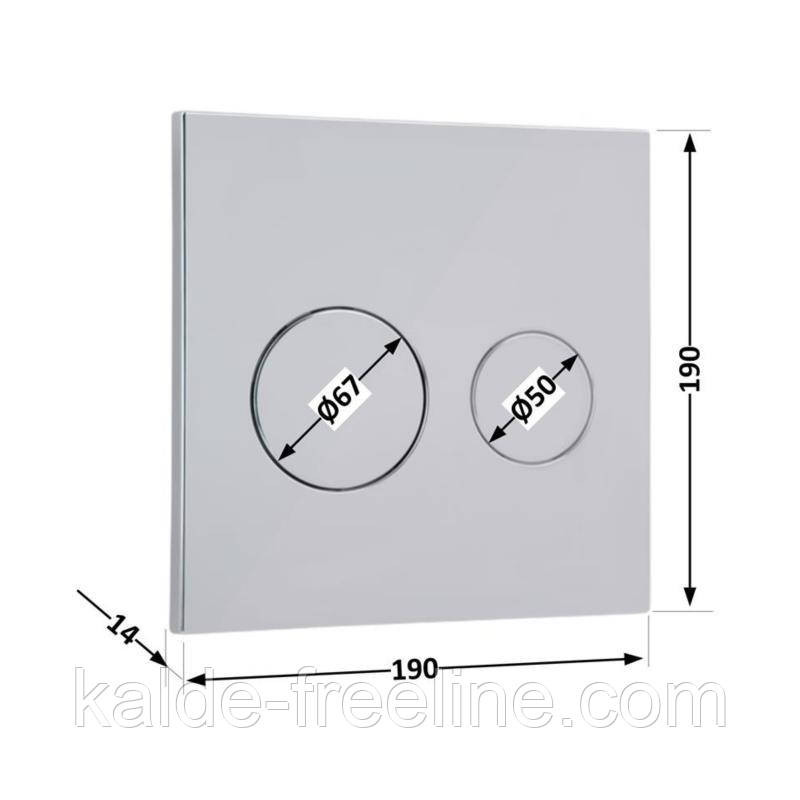 Панель змиву для унітаза Qtap Nest Uni QT0211P01V1009CRM Харків - фото 2