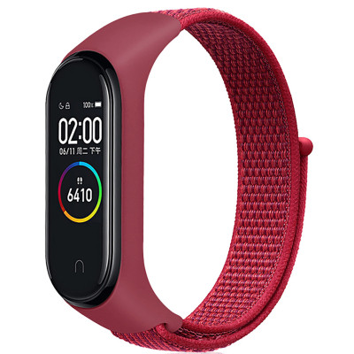 Ремешок для фитнес браслета BeCover Nylon Style для Xiaomi Mi Smart Band 5/6 Red (705431) Винница - изображение 1