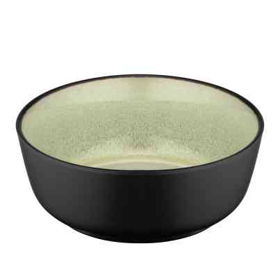 Салатник Ardesto Bolzano 720мл, кераміка, чорно-зелений, (AR2916BM) Винница