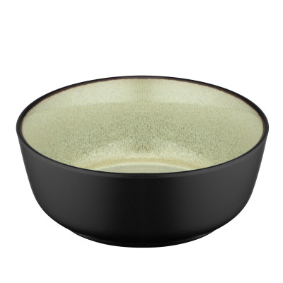 Салатник Ardesto Bolzano 720мл, кераміка, чорно-зелений, (AR2916BM) Винница - изображение 4