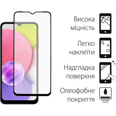 Чехол для мобильного телефона Dengos Kit for Samsung Galaxy A03s case + glass (Blue) (DG-KM-25) Винница - изображение 3