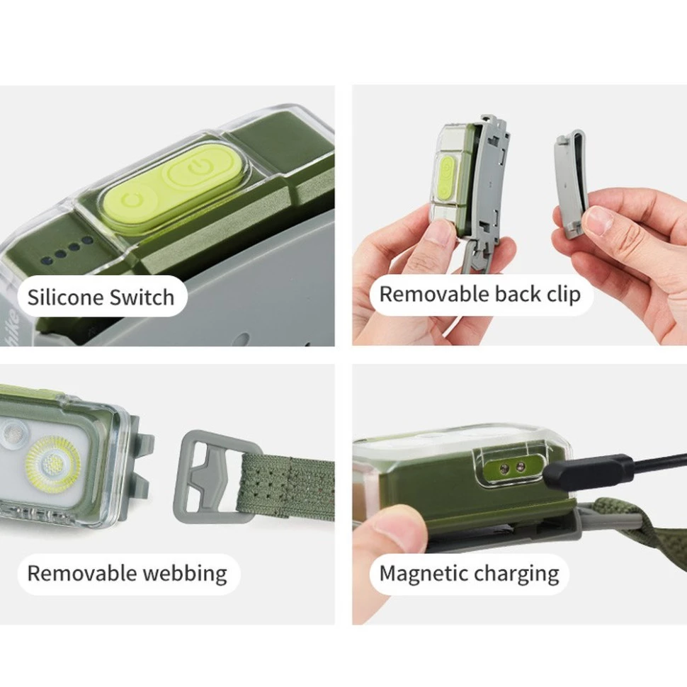 Ліхтар налобний Naturehike CNK2550ZM011 (Зелений) Київ - фото 2