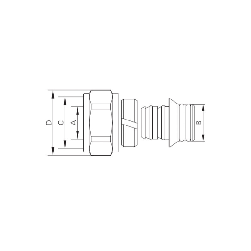 Євроконус з двома ущільнювальними резинками Koer KR.1153 - 3/4"x16 (KR5049) Київ - фото 2